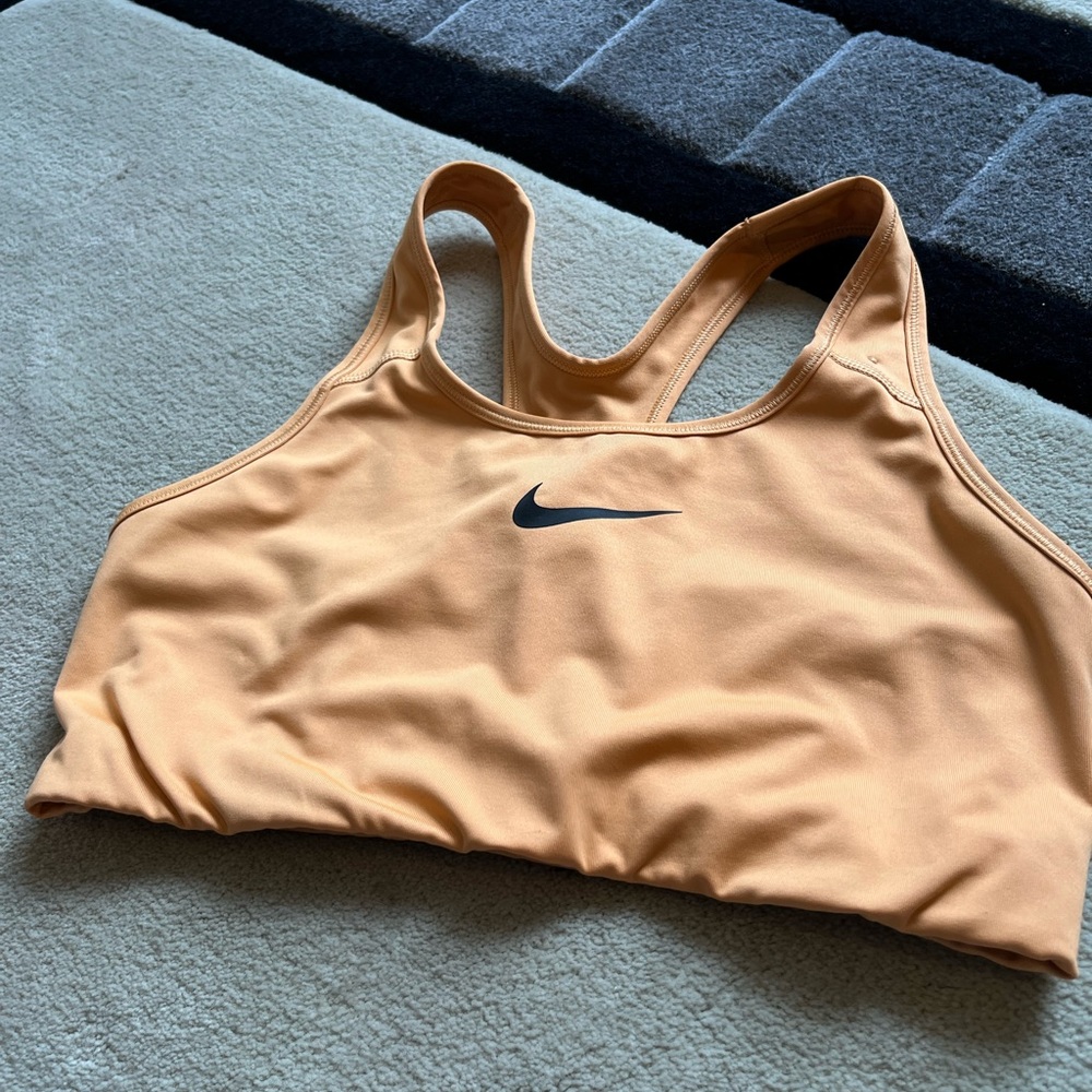 Orange Nike Dri-FIT Swoosh Sports Bra